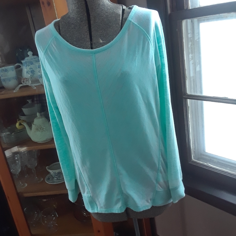 Size S/C green tea long sleeve shirt - Picture 3 of 11